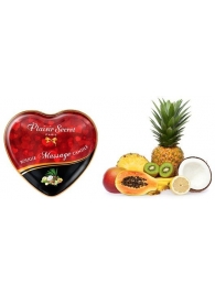 Массажная свеча с ароматом экзотических фруктов Bougie Massage Candle - 35 мл. - Plaisir Secret - купить с доставкой в Петрозаводске