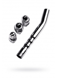 Металлический анальный душ с тремя насадками - ToyFa - купить с доставкой в Петрозаводске