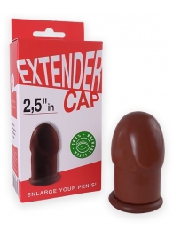Коричневый латексный удлинитель пениса 2.5 in - Sitabella - в Петрозаводске купить с доставкой