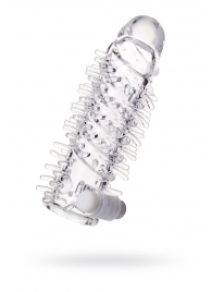 Насадка на пенис TOYFA A-Toys с вибропулей и шипами - 13,4 см. - A-toys - в Петрозаводске купить с доставкой