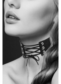 Оригинальный ошейник-чокер со шнуровкой - Bijoux Pour Toi - купить с доставкой в Петрозаводске