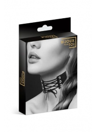 Оригинальный ошейник-чокер со шнуровкой - Bijoux Pour Toi - купить с доставкой в Петрозаводске