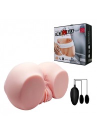 Телесный мастурбатор с двумя любовными тоннелями и вибрацией - Baile - в Петрозаводске купить с доставкой