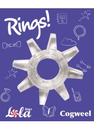 Прозрачное эрекционное кольцо Rings Cogweel - Lola Games - в Петрозаводске купить с доставкой