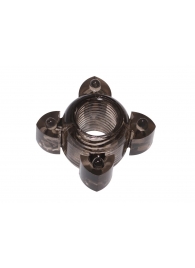 Чёрное эрекционное кольцо Rings Screw - Lola Games - в Петрозаводске купить с доставкой