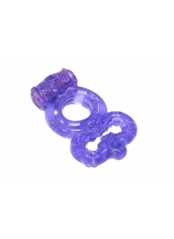 Фиолетовое эрекционное кольцо Rings Treadle с подхватом - Lola Games - в Петрозаводске купить с доставкой