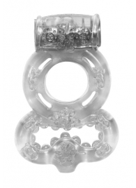 Прозрачное эрекционное кольцо Rings Treadle с подхватом - Lola Games - в Петрозаводске купить с доставкой