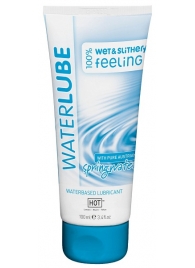 Лубрикант на основе чистой родниковой воды WaterLube - 100 мл. - HOT - купить с доставкой в Петрозаводске