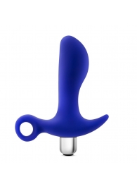 Синий стимулятор простаты с ручкой-кольцом Performance Prostimulator 02 - Blush Novelties - в Петрозаводске купить с доставкой