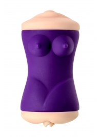 Двухсторонний мастурбатор JOS YARA в фиолетовой колбе - JOS - в Петрозаводске купить с доставкой