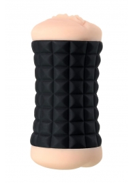 Двухсторонний мастурбатор JOS JANICE в черном цилиндре - JOS - в Петрозаводске купить с доставкой