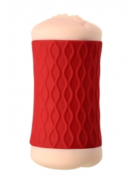 Двухсторонний мастурбатор JOS  NADIN в красном цилиндре - JOS - в Петрозаводске купить с доставкой