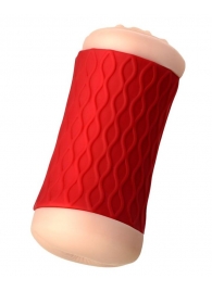 Двухсторонний мастурбатор JOS  NADIN в красном цилиндре - JOS - в Петрозаводске купить с доставкой