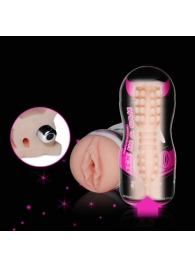 Мастурбатор-вагина Sex In A Can Vibra Vagina Tunnel - Lovetoy - в Петрозаводске купить с доставкой