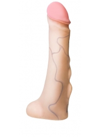 Реалистичная насадка с мошонкой REAL Standard - 18 см. - LOVETOY (А-Полимер) - купить с доставкой в Петрозаводске