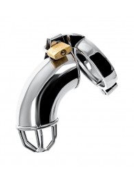 Серебристый мужской пояс верности TOYFA Metal - ToyFa - купить с доставкой в Петрозаводске