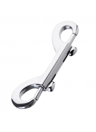 Серебристый двухсторонний карабин TOYFA Metal - ToyFa - купить с доставкой в Петрозаводске