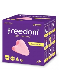Женские гигиенические тампоны без веревочки FREEDOM mini - 3 шт. - Freedom - купить с доставкой в Петрозаводске
