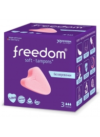 Женские гигиенические тампоны без веревочки FREEDOM normal - 3 шт. - Freedom - купить с доставкой в Петрозаводске