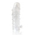Закрытая прозрачная рельефная насадка Crystal sleeve - 13 см. - Erowoman-Eroman - в Петрозаводске купить с доставкой
