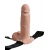 Телесный перезаряжаемый вибрострапон 7  Hollow Rechargeable Strap-on with Balls - 20,3 см. - Pipedream - купить с доставкой в Петрозаводске