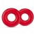 Набор из 2 красных эрекционных колец DONUT RINGS OVERSIZED - Blush Novelties - в Петрозаводске купить с доставкой