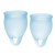 Набор голубых менструальных чаш Feel confident Menstrual Cup - Satisfyer - купить с доставкой в Петрозаводске