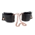 Черные мягкие наручники Entice French Cuffs с цепью - California Exotic Novelties - купить с доставкой в Петрозаводске