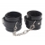 Черные оковы на ноги Obey Me Leather Ankle Cuffs - Chisa - купить с доставкой в Петрозаводске