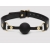 Черный кляп-шар Bound to You Faux Leather Ball Gag - Fifty Shades of Grey - купить с доставкой в Петрозаводске