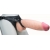 Телесный реалистичный фаллоимитатор на черных трусиках Real Big Strap-On - 34,5 см. - LOVETOY (А-Полимер) - купить с доставкой в Петрозаводске