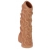 Телесная насадка с венками и открытой головкой Nude Sleeve S - 10 см. - KOKOS - в Петрозаводске купить с доставкой