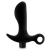 Черный анальный вибратор Silicone Vibrating Prostate Massager 01 - 10,8 см. - Blush Novelties - в Петрозаводске купить с доставкой