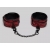 Красно-черные оковы Reversible Faux Leather Ankle Cuffs - Fifty Shades of Grey - купить с доставкой в Петрозаводске