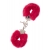 Металлические наручники с красной меховой опушкой METAL HANDCUFF WITH PLUSH RED - Dream Toys - купить с доставкой в Петрозаводске