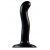 Черный фаллоимитатор-насадка Strap-On-Me P G spot Dildo size S - 16,4 см. - Strap-on-me - купить с доставкой в Петрозаводске