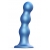 Голубая насадка Strap-On-Me Dildo Plug Balls size S - Strap-on-me - купить с доставкой в Петрозаводске