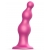 Розовая насадка Strap-On-Me Dildo Plug Beads size S - Strap-on-me - купить с доставкой в Петрозаводске