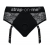 Черные трусики для насадок Diva Lingerie Harness - size S - Strap-on-me - купить с доставкой в Петрозаводске