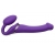 Фиолетовый безремневой вибрострапон Vibrating Bendable Strap-On - size L - Strap-on-me - купить с доставкой в Петрозаводске