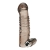 Дымчатая насадка на пенис с вибрацией  Vibrating Penis Enhancing Sleeve Extension - 13,3 см. - BlueLine - в Петрозаводске купить с доставкой