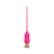 Розовый тонкий стимулятор Nipple Vibrator - 23 см. - I-MOON - купить с доставкой в Петрозаводске
