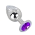 Большой плаг из стали с фиолетовым кристаллом Violet Dream - 9,5 см. - Erotic Fantasy - купить с доставкой в Петрозаводске
