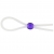 Прозрачное лассо с фиолетовой бусиной SILICONE COCK RING WITH BEAD LAVENDER - NMC - в Петрозаводске купить с доставкой