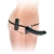 Черный страпон с вагинальной пробкой Deluxe Vibrating Penetrix Strap-On - 19 см. - Pipedream - купить с доставкой в Петрозаводске