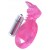 Розовая вибронасадка со стимулятор клитора   Язычок - Toyfa Basic - в Петрозаводске купить с доставкой