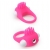 Розовое эрекционное кольцо с щеточкой LIT-UP SILICONE STIMU RING 5 - Dream Toys - в Петрозаводске купить с доставкой