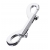 Серебристый двухсторонний карабин TOYFA Metal - ToyFa - купить с доставкой в Петрозаводске