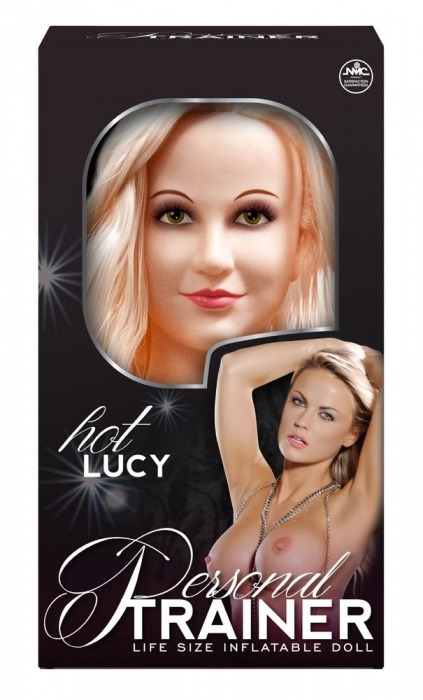 Надувная кукла с вибрацией и 2 любовными отверстиями Hot Lucy Lifesize Love Doll - NMC - в Петрозаводске купить с доставкой