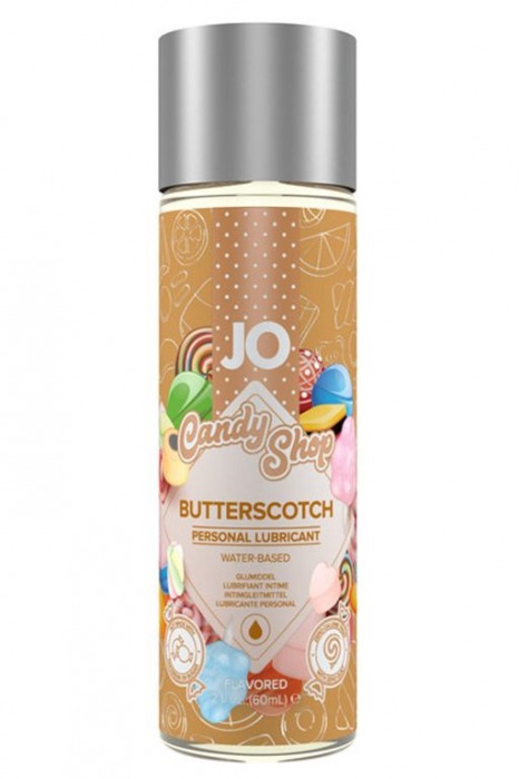 Смазка на водной основе Candy Shop Butterscotch с ароматом ирисок - 60 мл. - System JO - купить с доставкой в Петрозаводске